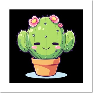 cute cactus Posters and Art